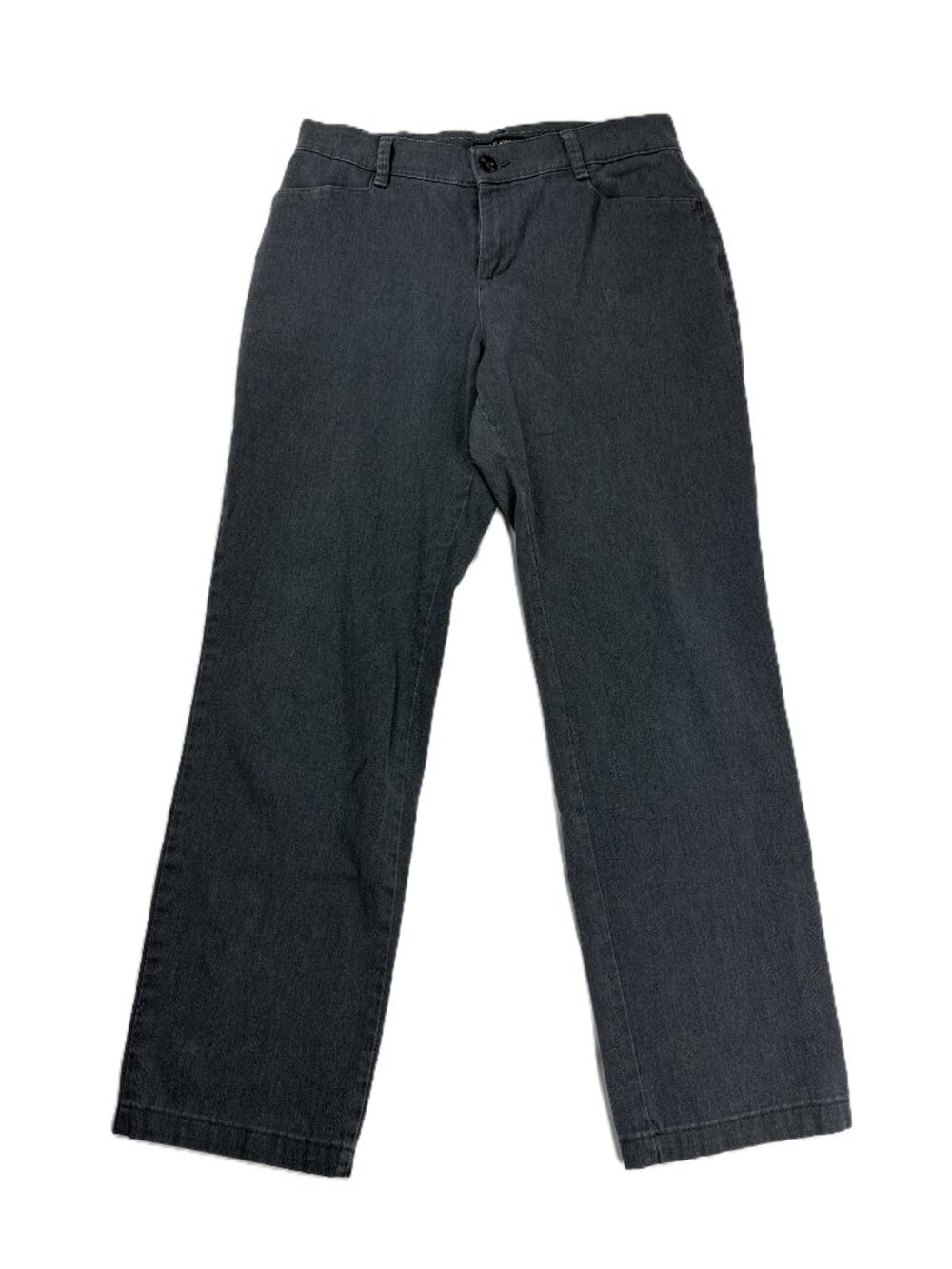 Lee Womens Gray Relaxed Fit Straight Leg Pants -  Size - 10 Medium